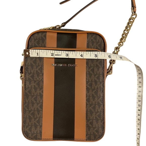 NWOT Michael Kors Jet Set Striped Crossbody - Picture 13 of 14